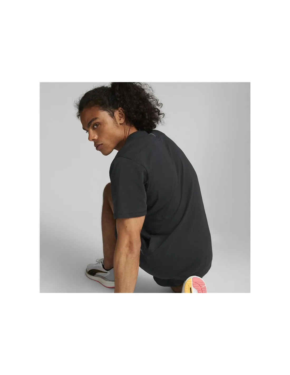 Camiseta de running Puma Performace Logo negro Hombre