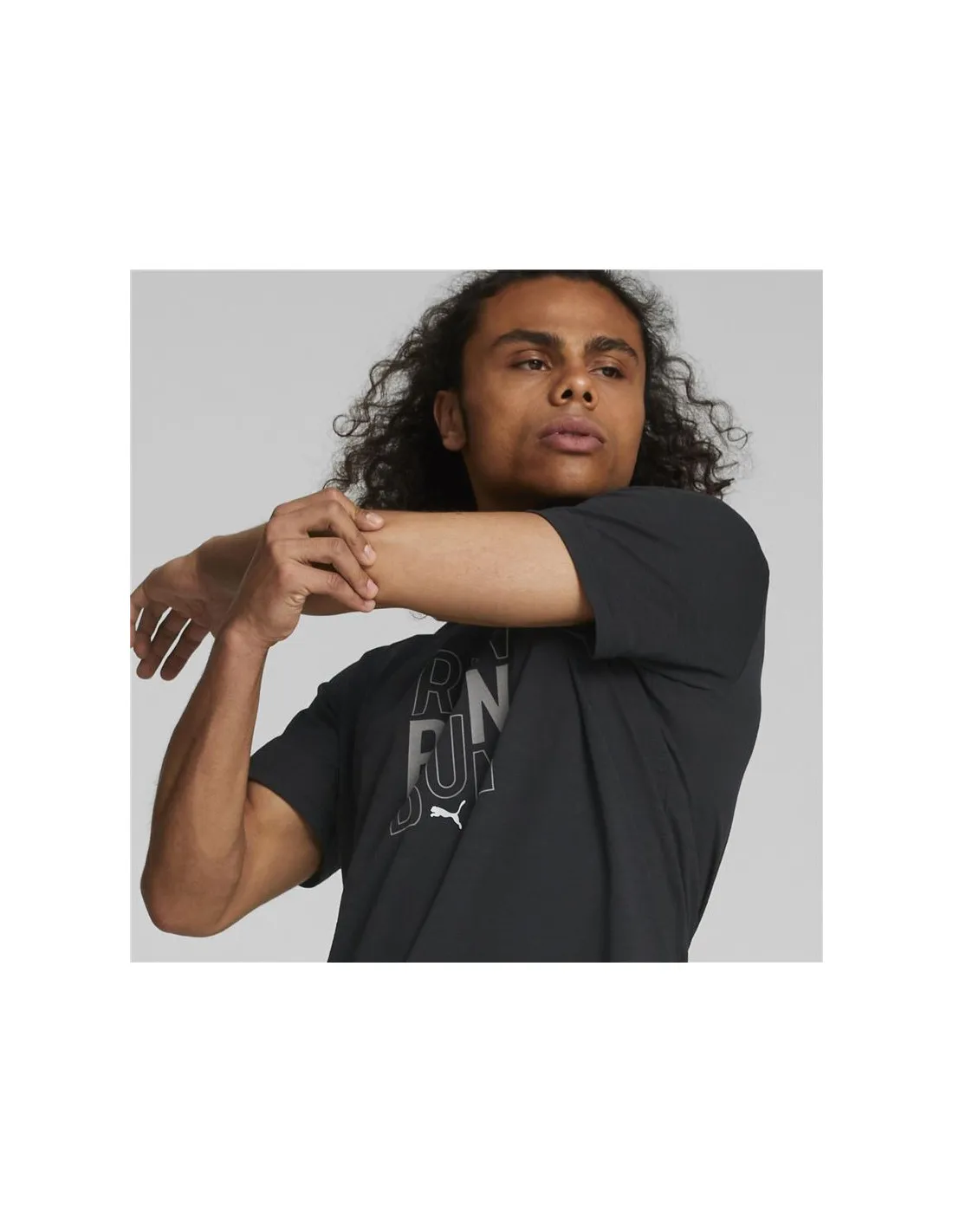 Camiseta de running Puma Performace Logo negro Hombre