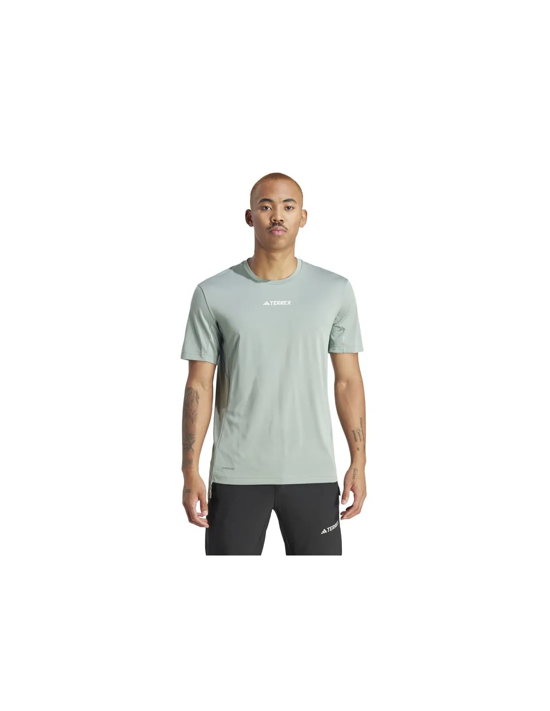 Camiseta de Senderismo adidas Multi Terrex Hombre Verde