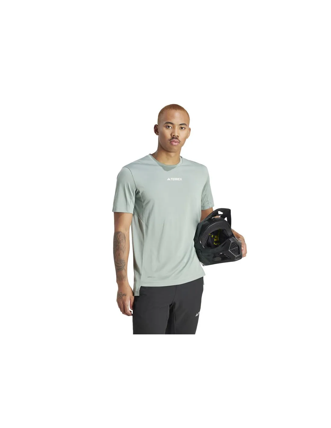 Camiseta de Senderismo adidas Multi Terrex Hombre Verde