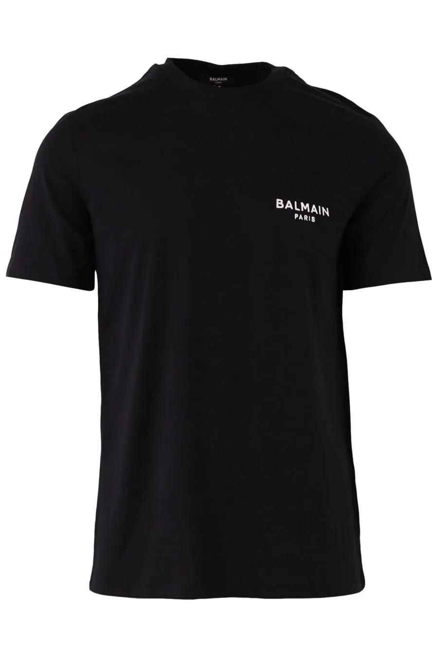 Camiseta interior negra con logo blanco bordado