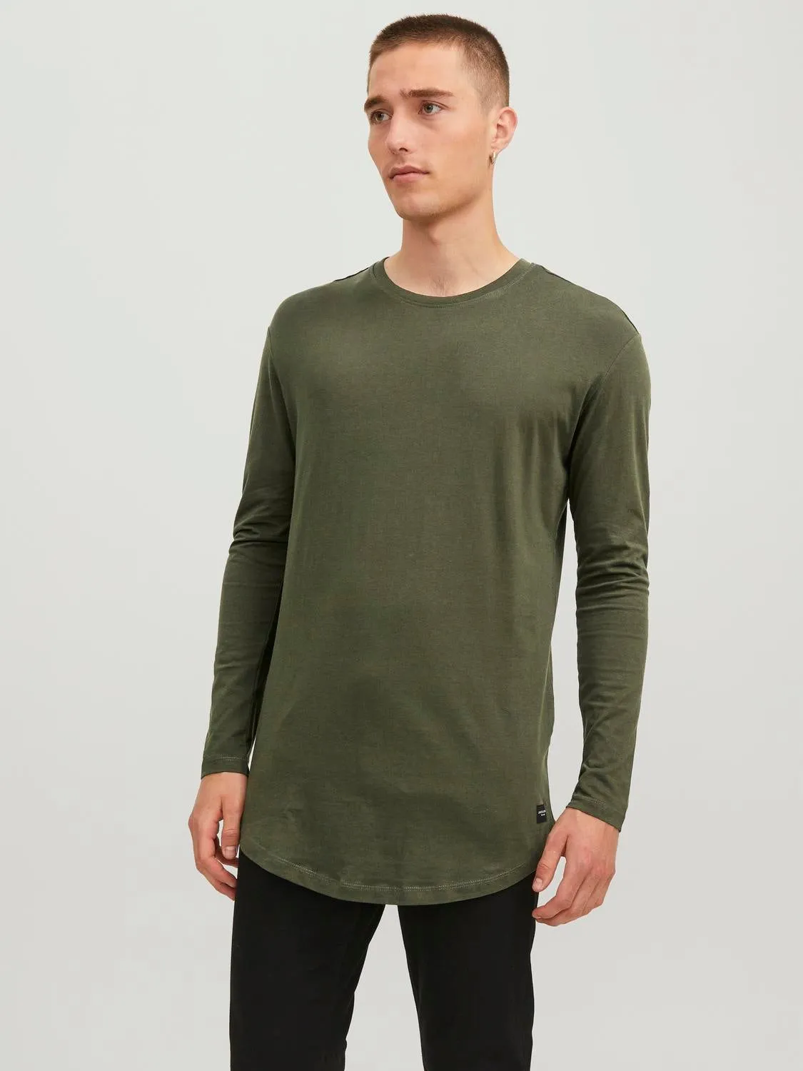 Camiseta Liso Cuello redondo | Verde oscuro | Jack & Jones®