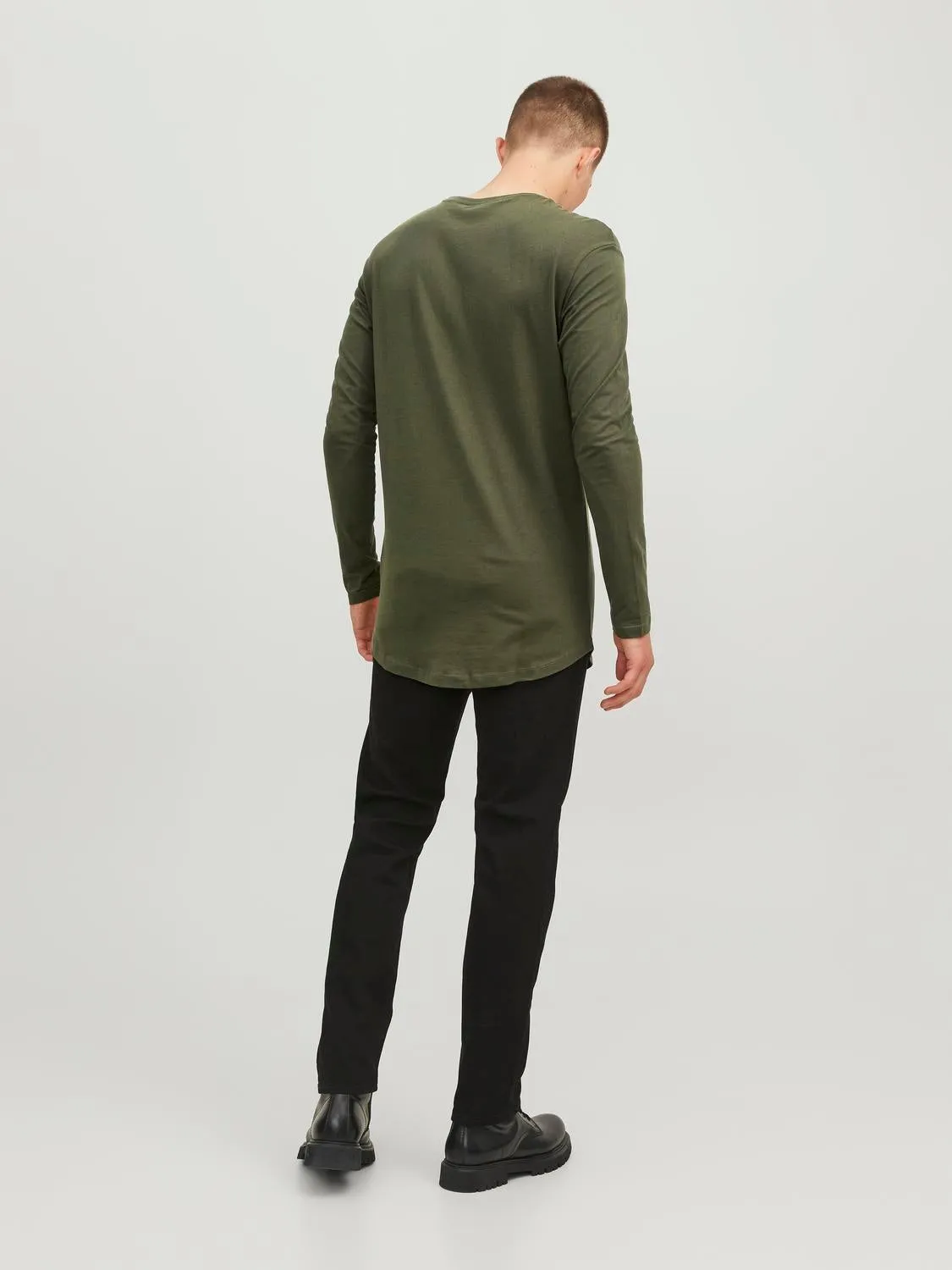 Camiseta Liso Cuello redondo | Verde oscuro | Jack & Jones®