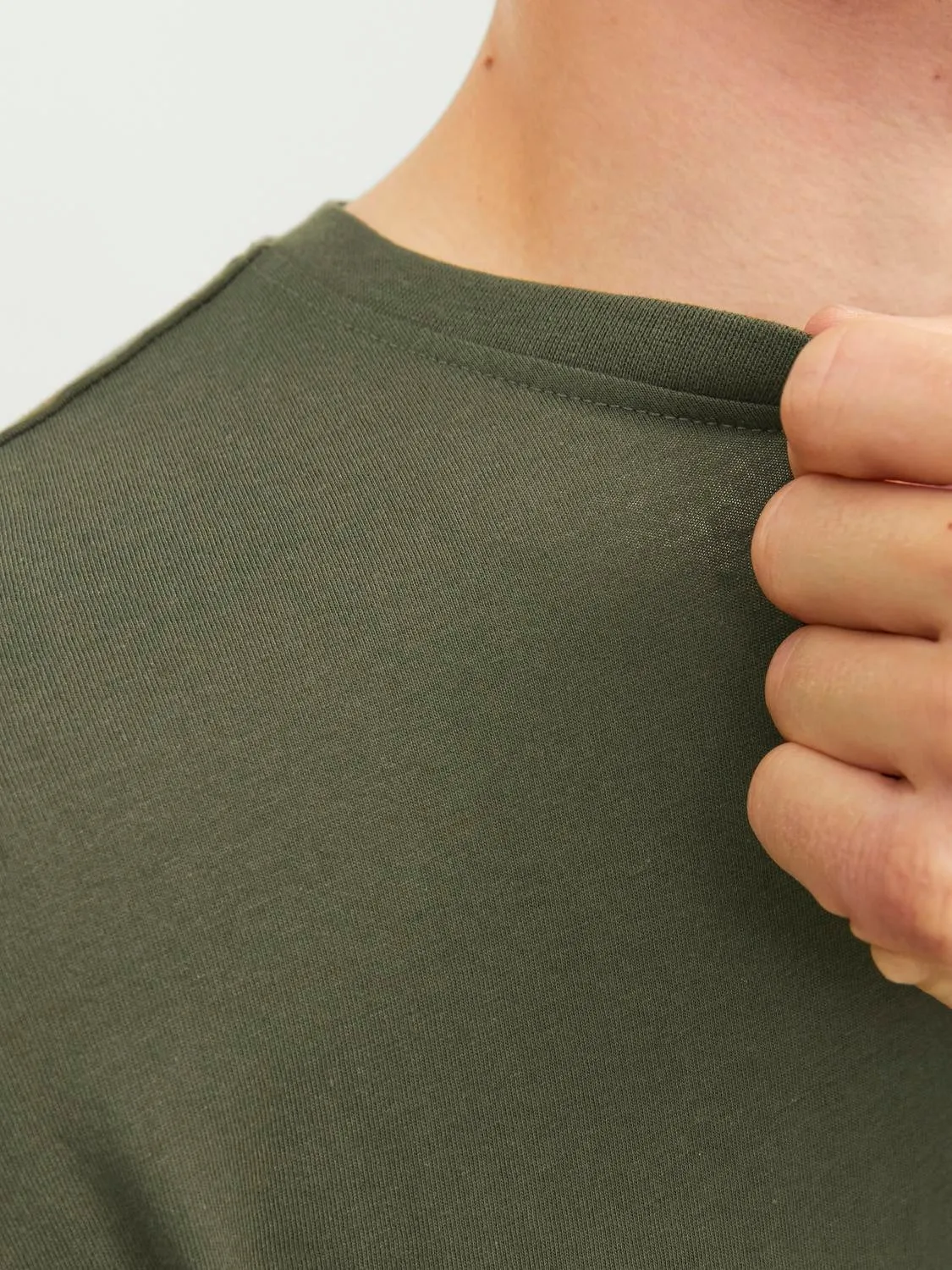 Camiseta Liso Cuello redondo | Verde oscuro | Jack & Jones®