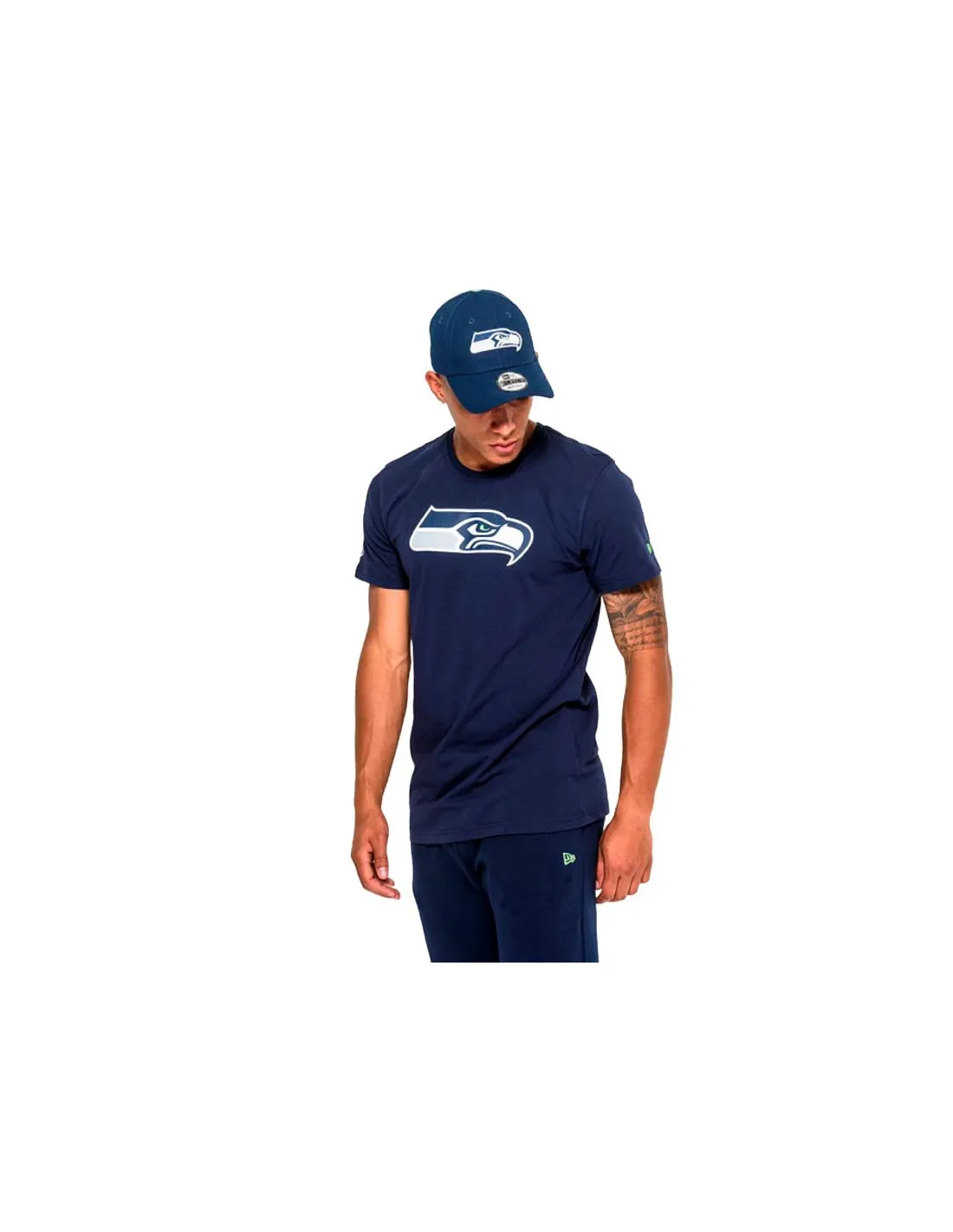 Camiseta New Era Halcones Marinos NFL Regular Hombre Azul
