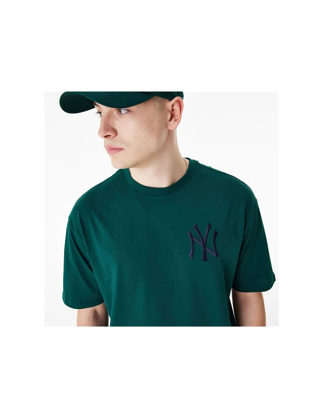 Camiseta New Era League Essentials New York Yankees Dark Green Hombre