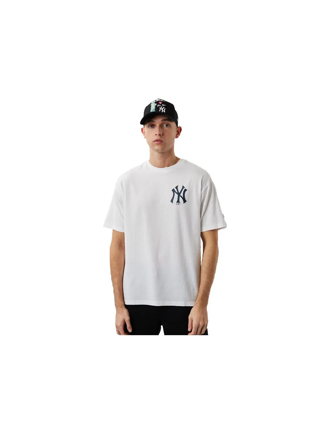 Camiseta New Era NYY MLB City Graphic Iversized Hombre Black