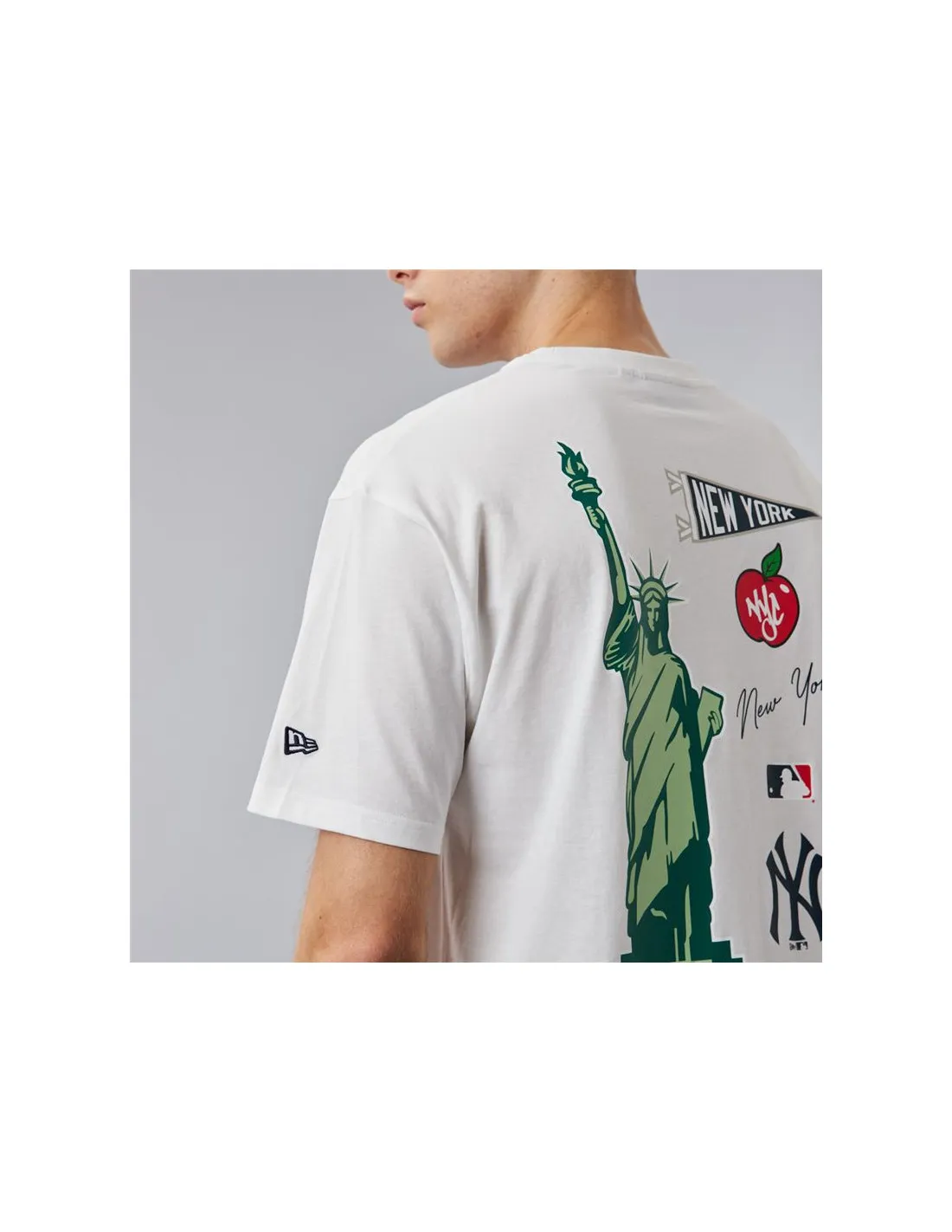 Camiseta New Era NYY MLB City Graphic Iversized Hombre Black