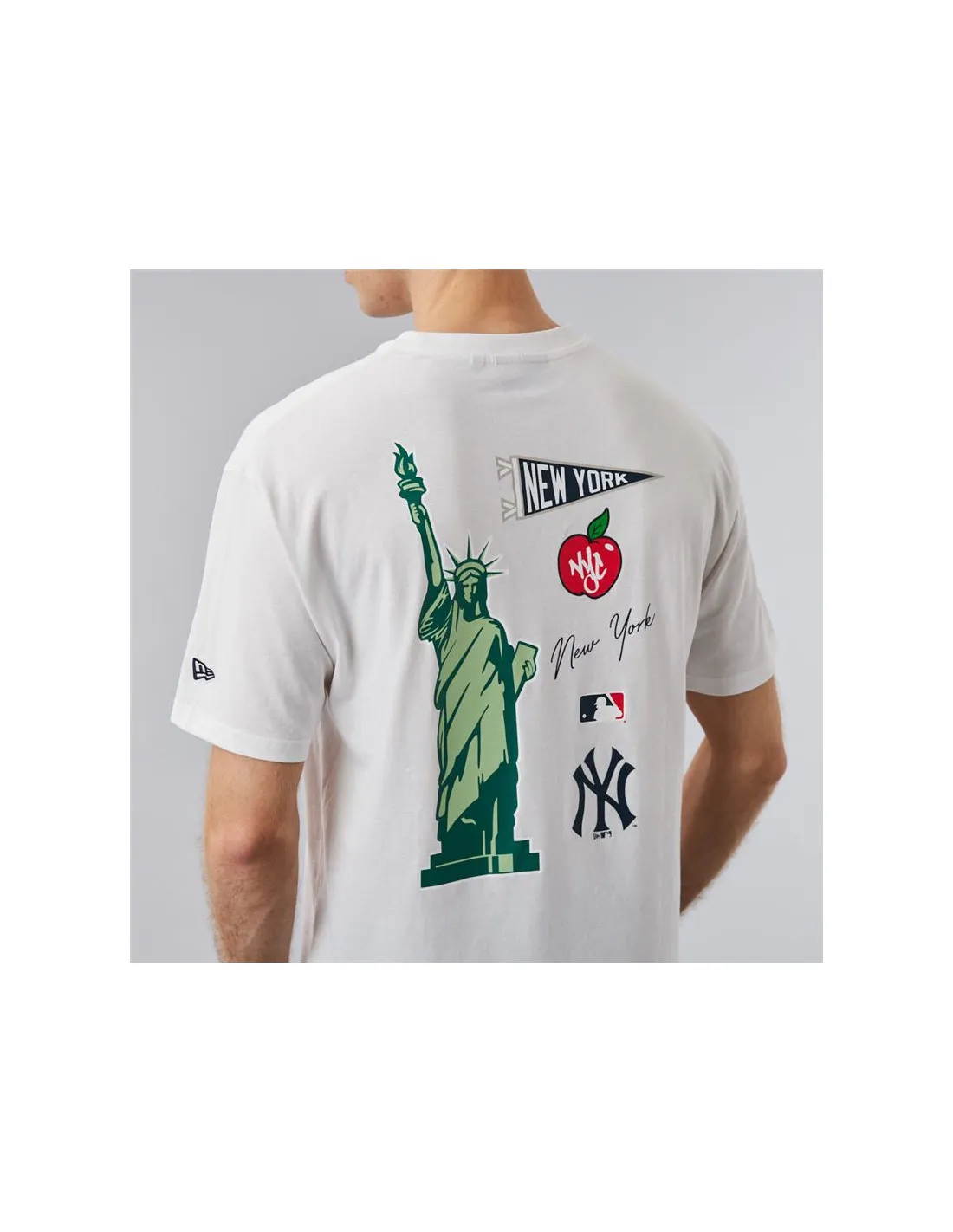Camiseta New Era NYY MLB City Graphic Iversized Hombre Black