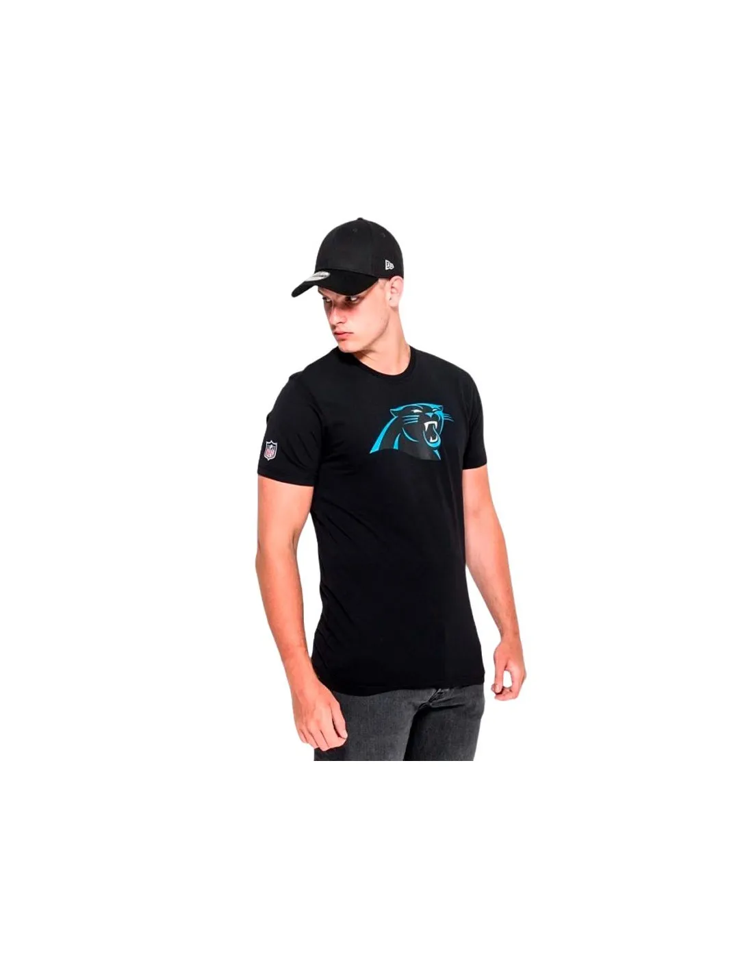 Camiseta New Era Panteras NFL Regular Hombre Negro
