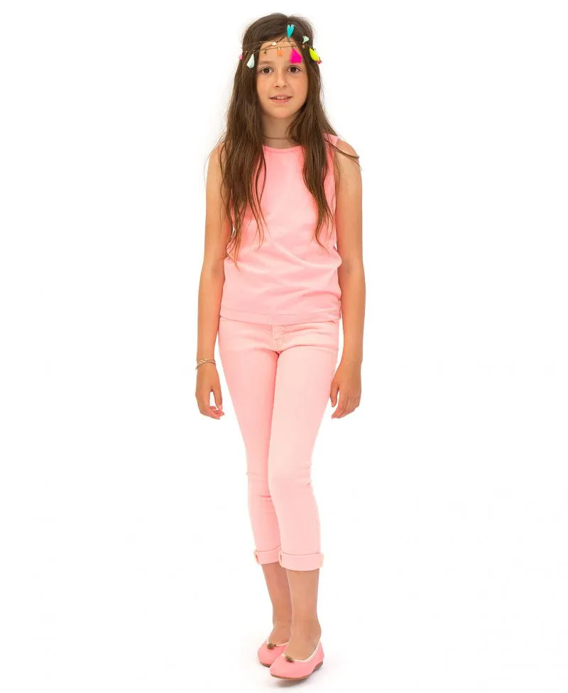 Camiseta Niña CASILDA Y JIMENA Coral Corazon