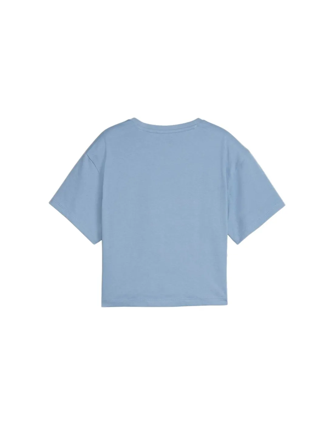 Camiseta Puma Girls Cropped Zen Azul Infantil