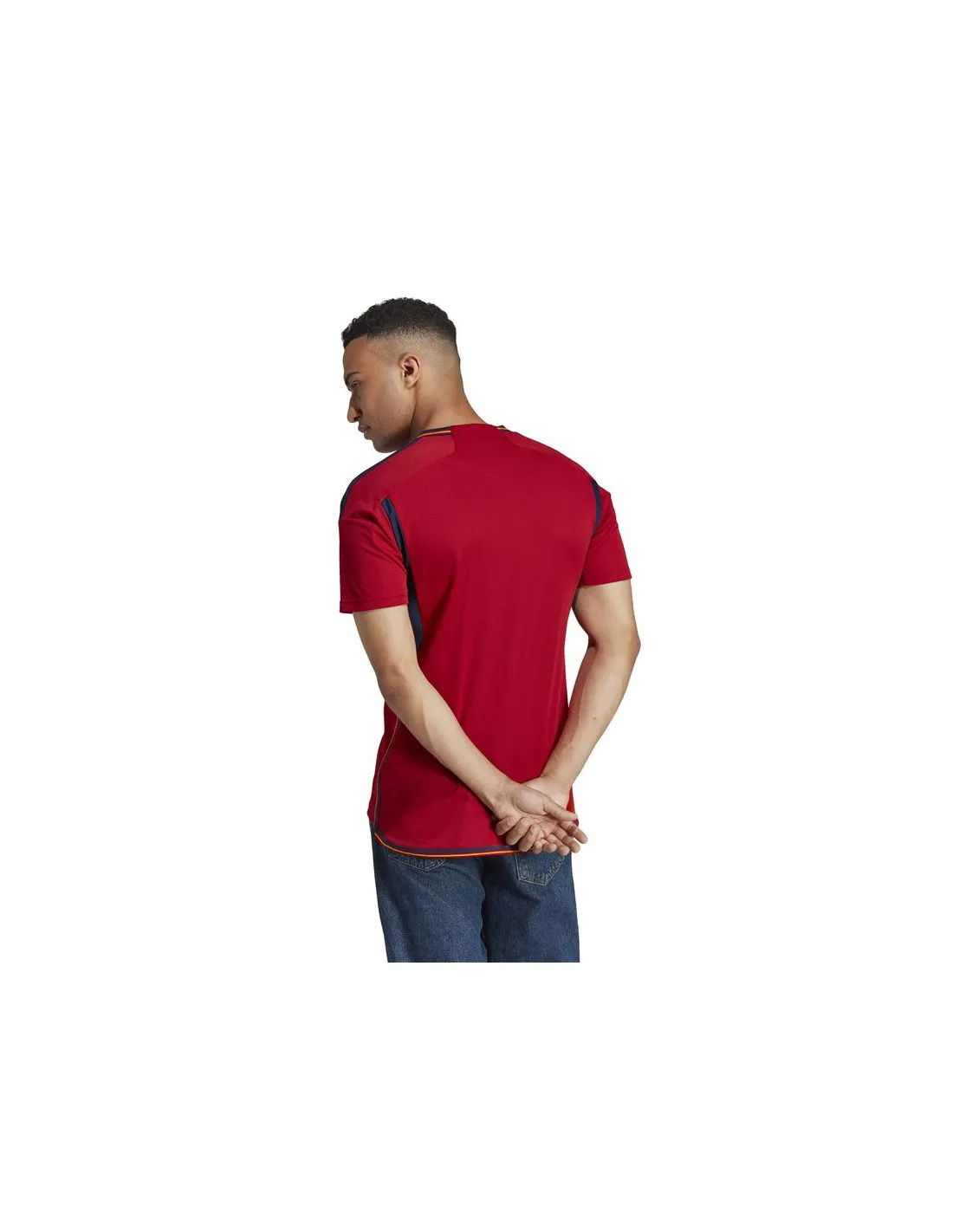 Camiseta roja de fútbol adidas Pimera Equipación España 22 Hombre