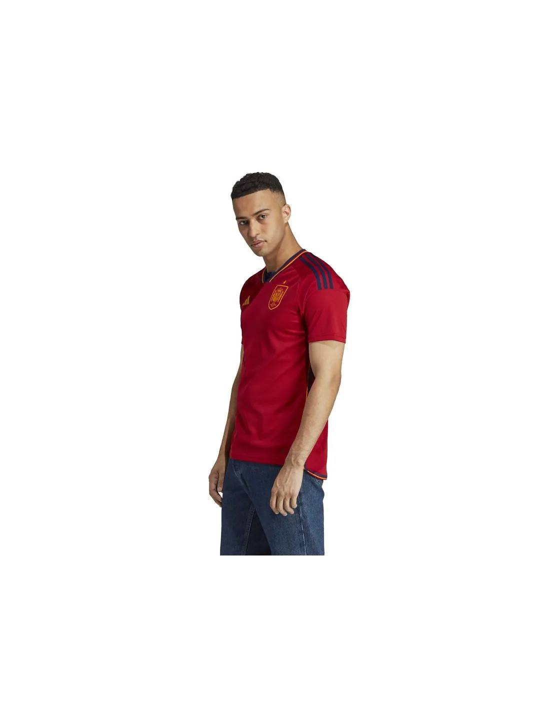 Camiseta roja de fútbol adidas Pimera Equipación España 22 Hombre