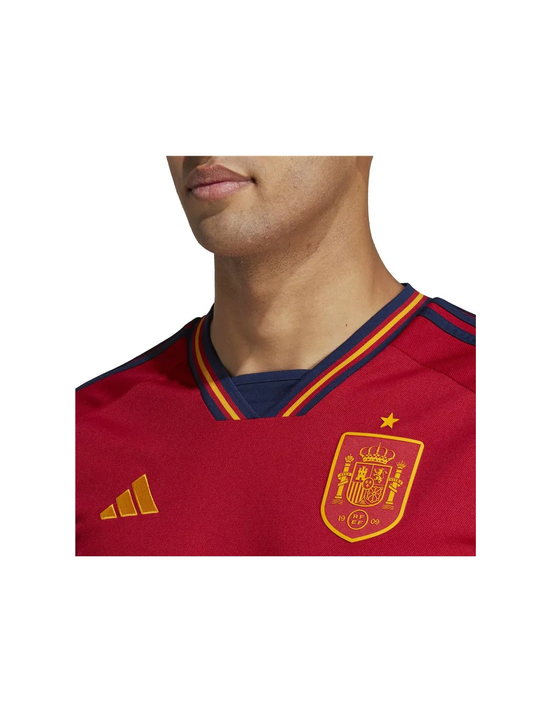 Camiseta roja de fútbol adidas Pimera Equipación España 22 Hombre