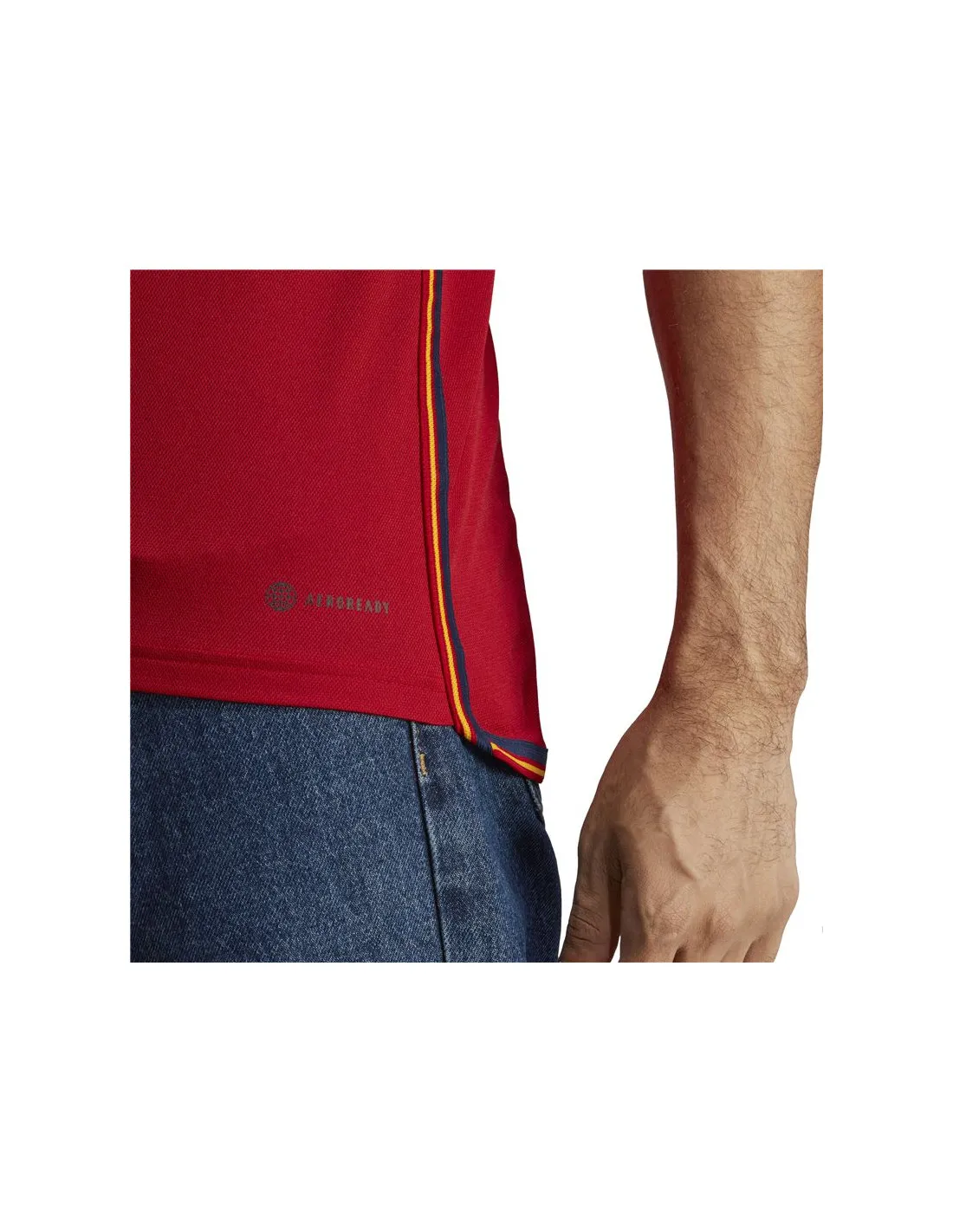 Camiseta roja de fútbol adidas Pimera Equipación España 22 Hombre