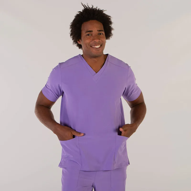CAMISOLA SANITARIA LILA MICROFIBRA 360 TADEO  GARY'S