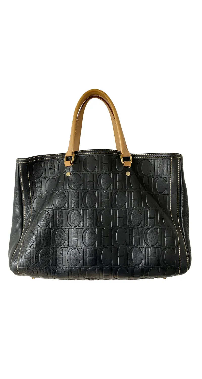 CAROLINA HERRERA Cartera Negra Monogram