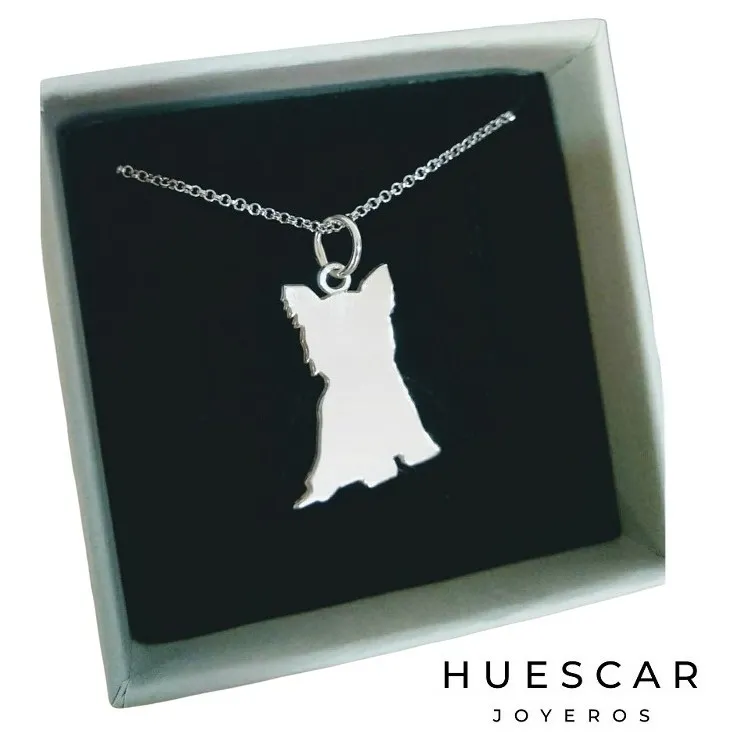 Colgante personalizados siluetas en plata de ley