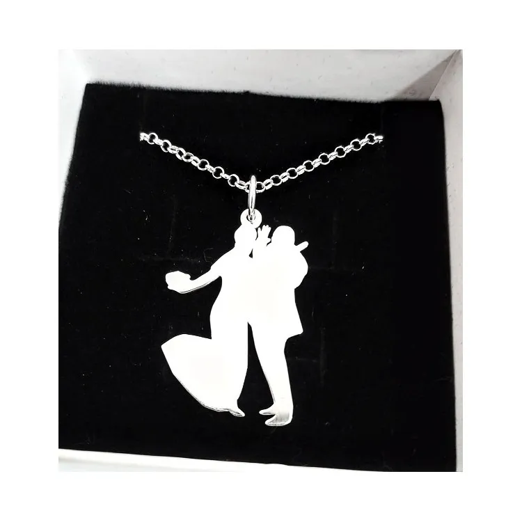 Colgante personalizados siluetas en plata de ley