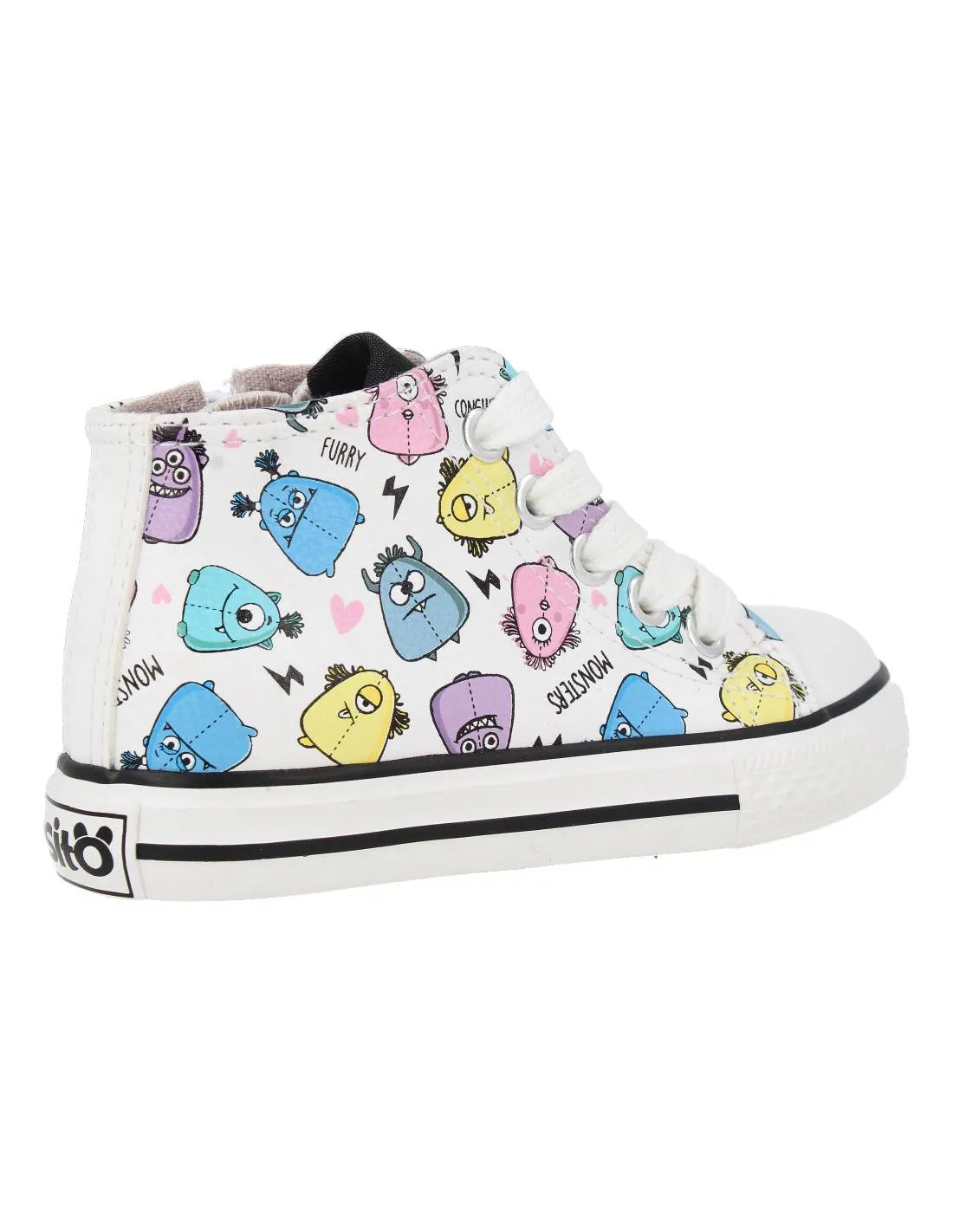 CONGUITOS  DEPORTIVA BEBé NAPA WHITE MONSTER