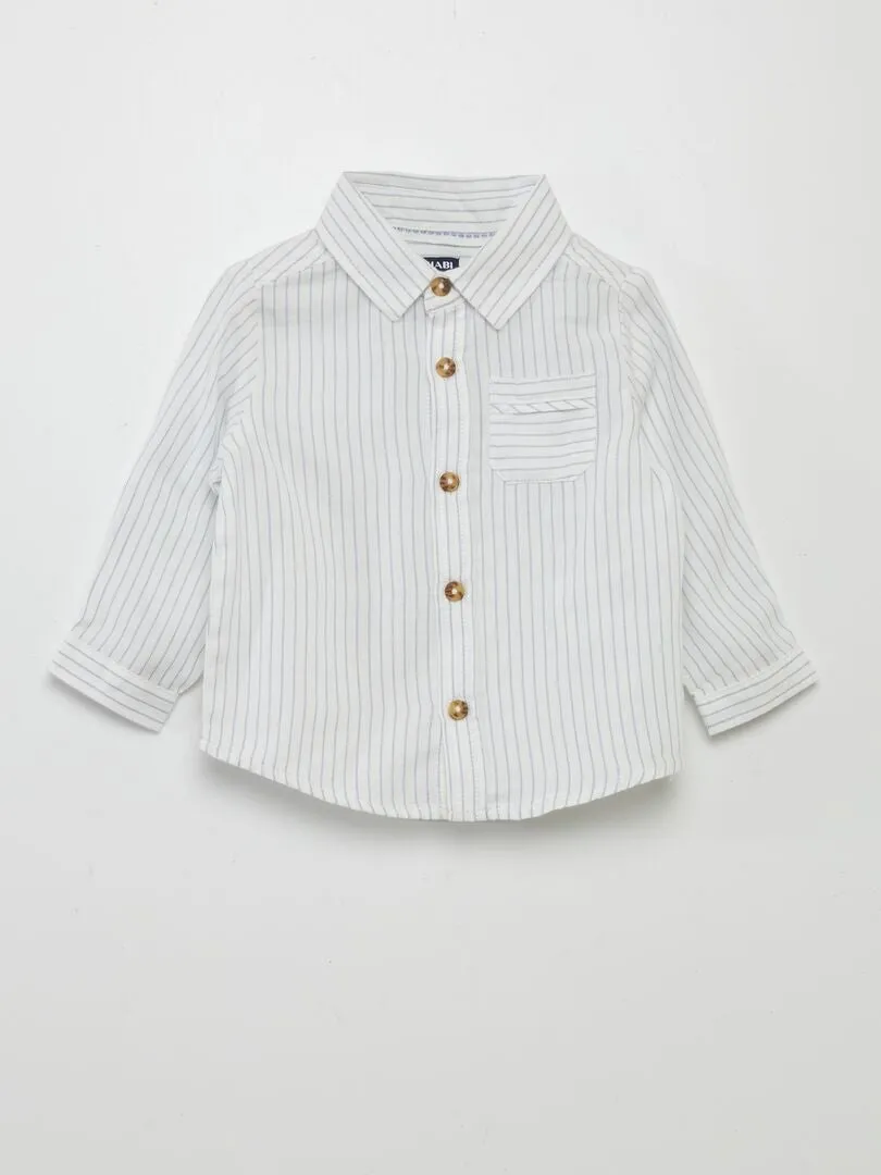 CONJUNTO DE CAMISA + PANTALóN  2 PIEZAS  BLANCO