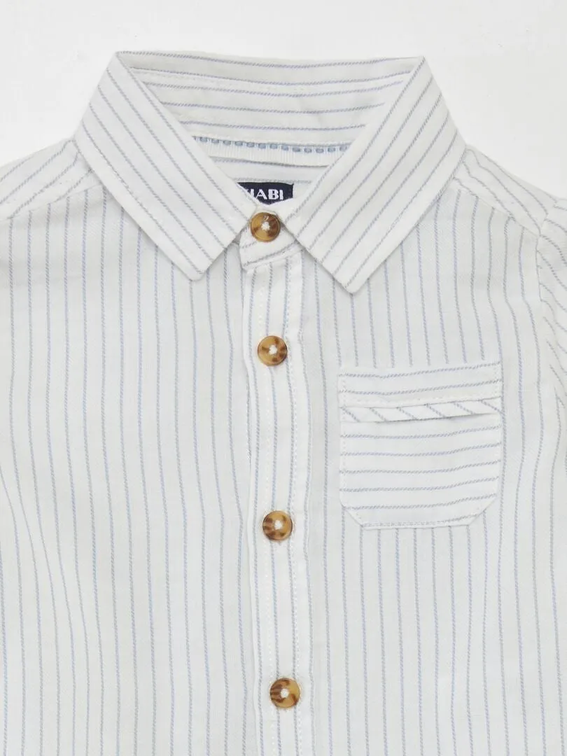 CONJUNTO DE CAMISA + PANTALóN  2 PIEZAS  BLANCO