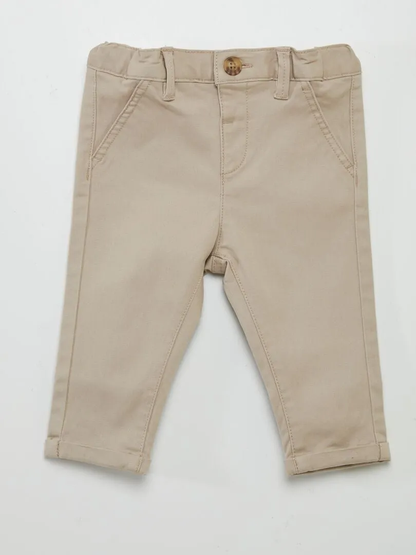 CONJUNTO DE CAMISA + PANTALóN  2 PIEZAS  BLANCO