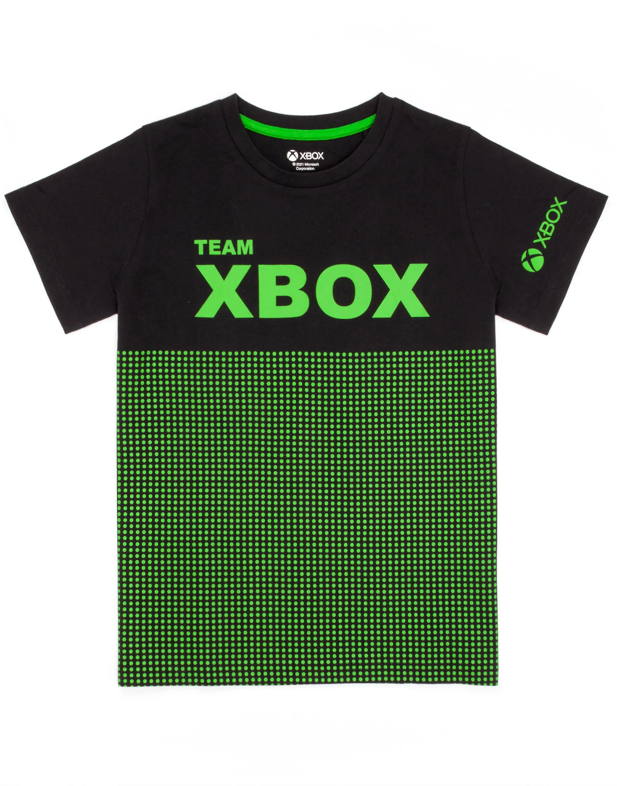 Conjunto de pijama de manga corta y pierna corta para niños Xbox Boys Consola de juegos negra