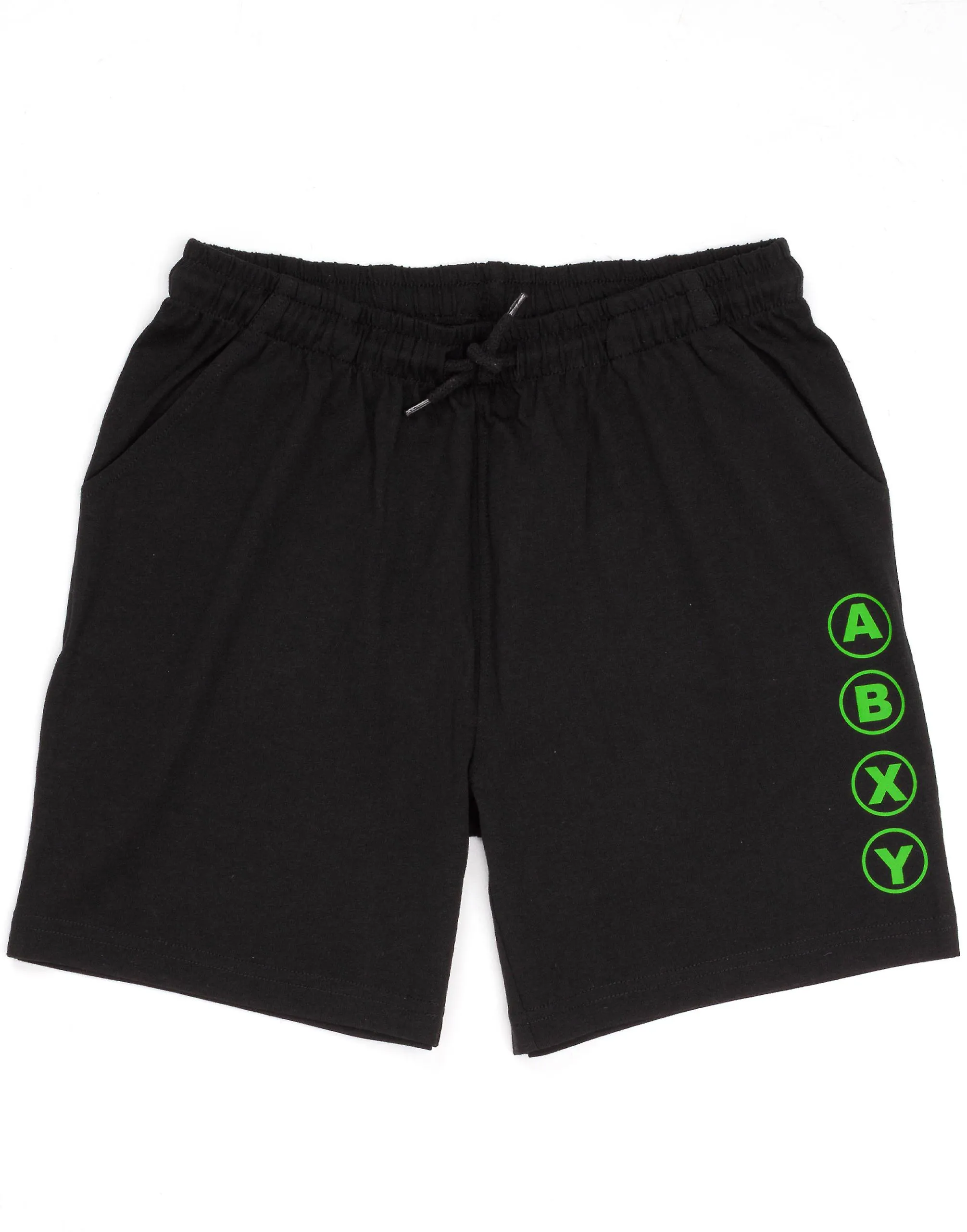 Conjunto de pijama de manga corta y pierna corta para niños Xbox Boys Consola de juegos negra