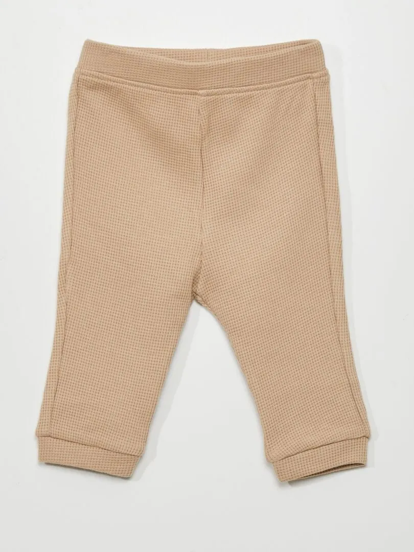 CONJUNTO DE SUDADERA + PANTALóN  2 PIEZAS  BEIGE
