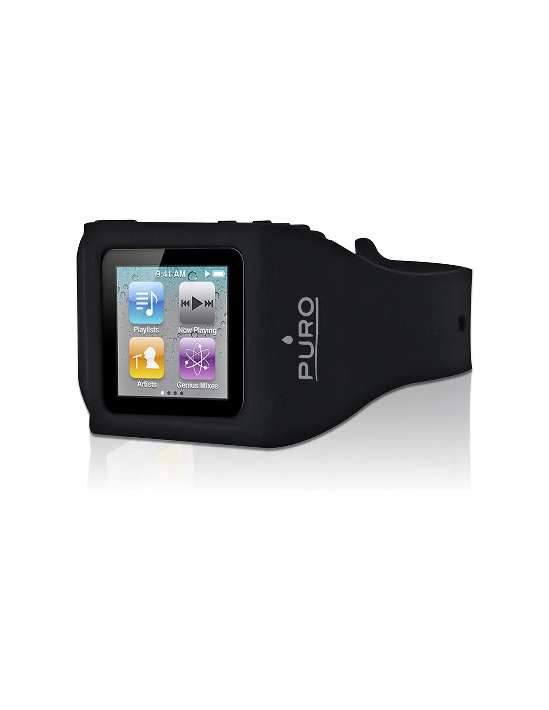 Correa reloj de Running In Off Com Ipod 6 Negra Silicona Puro
