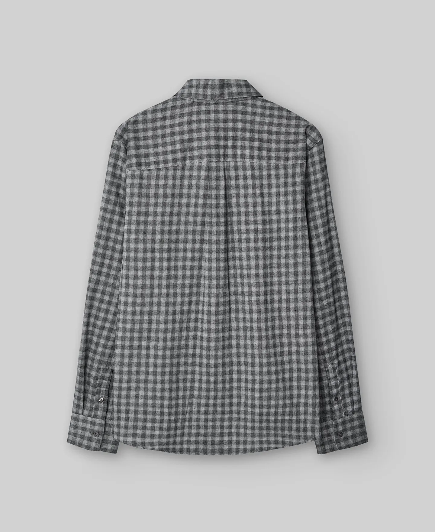 Cotton checked shirt man