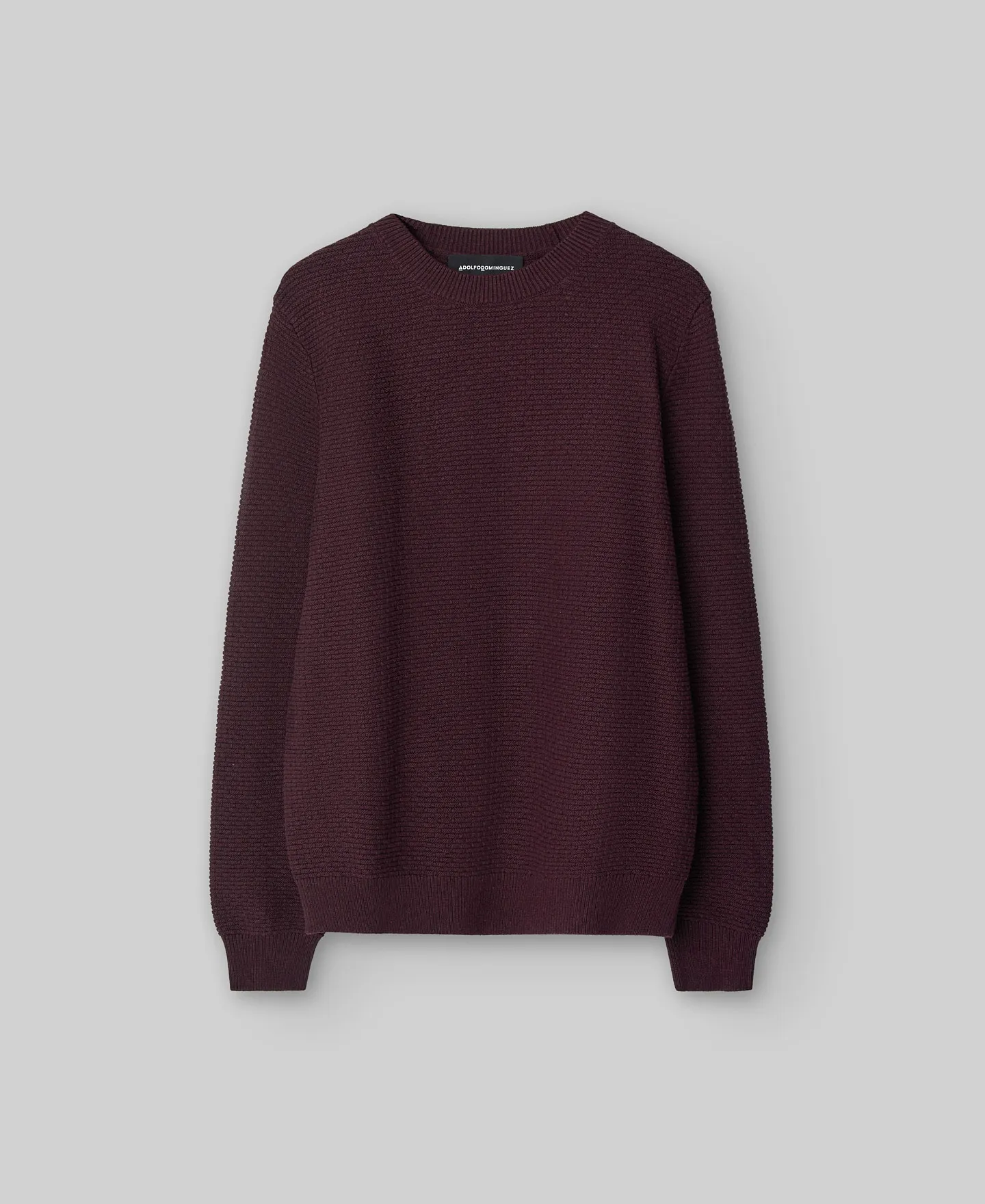Cotton structured sweater man