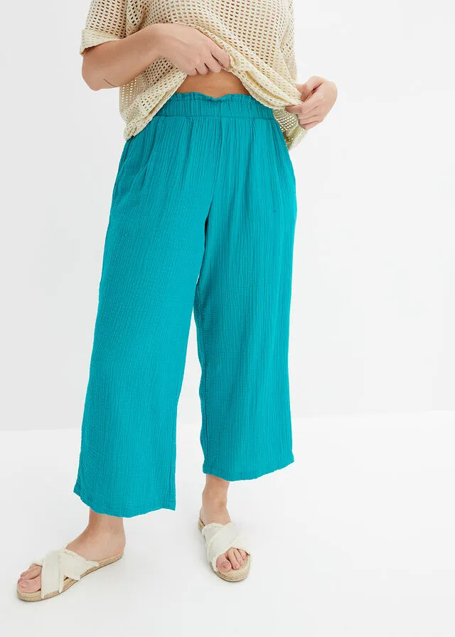Culotte de muselina Negro