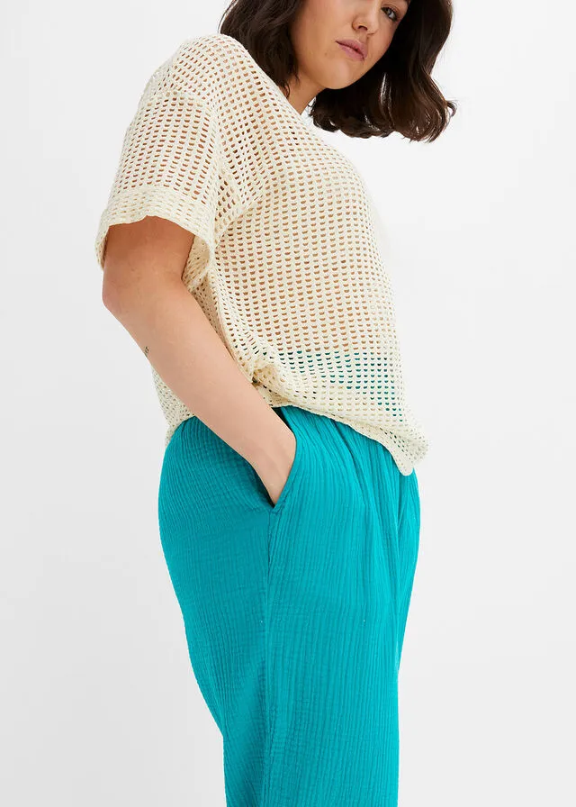Culotte de muselina Negro