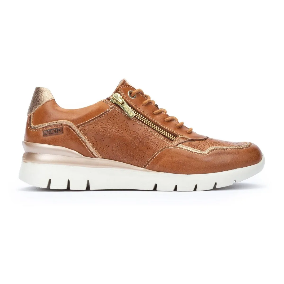 Deportiva de mujer Cantabria con cremallera Pikolinos color cuero Pk6994