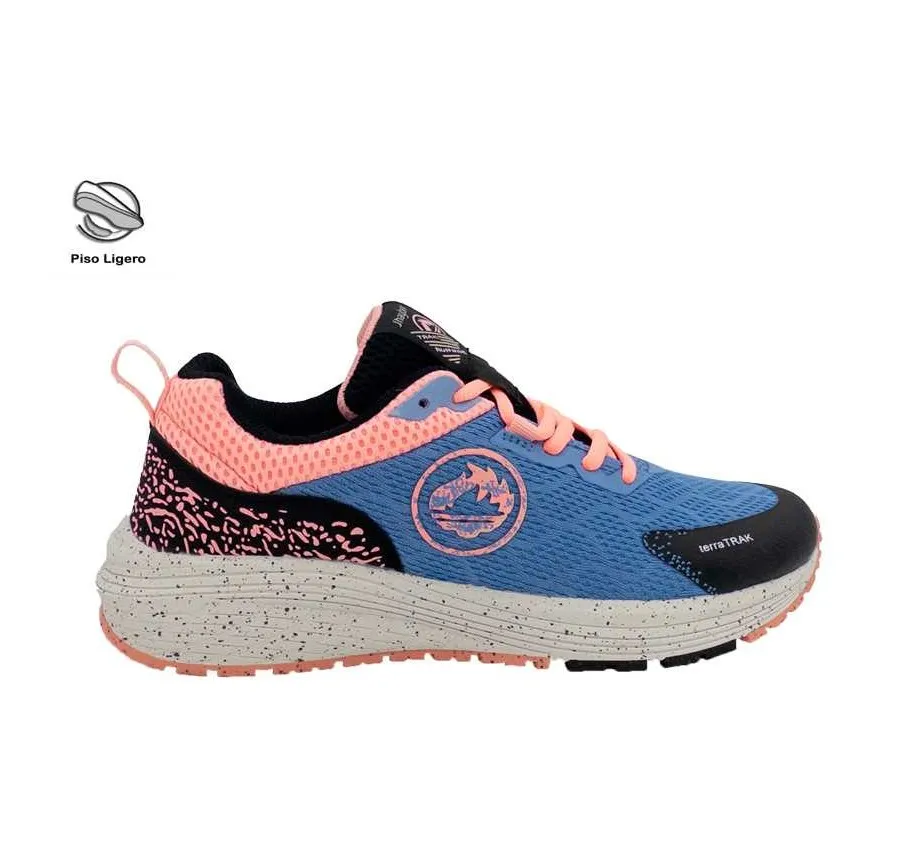 DEPORTIVO J´HAYBER RESINA ZS450361 RUNNING PARA MUJER LIGERO REJILLA AZUL CON ROSA PLANTILLA EXTRAÍBLE 27772