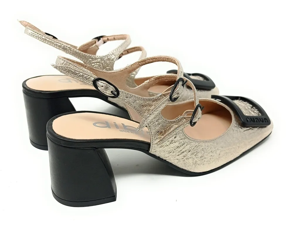 DIBIA by EZZIO 12619 YAEL SILK CHAMPAGNE NEGRO