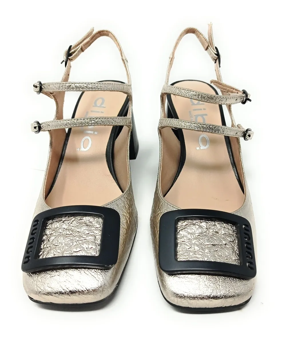 DIBIA by EZZIO 12619 YAEL SILK CHAMPAGNE NEGRO