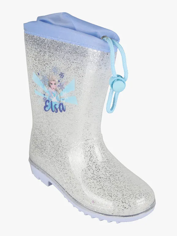 Disney Frozen Botas de lluvia con estampado Elsa para niña.