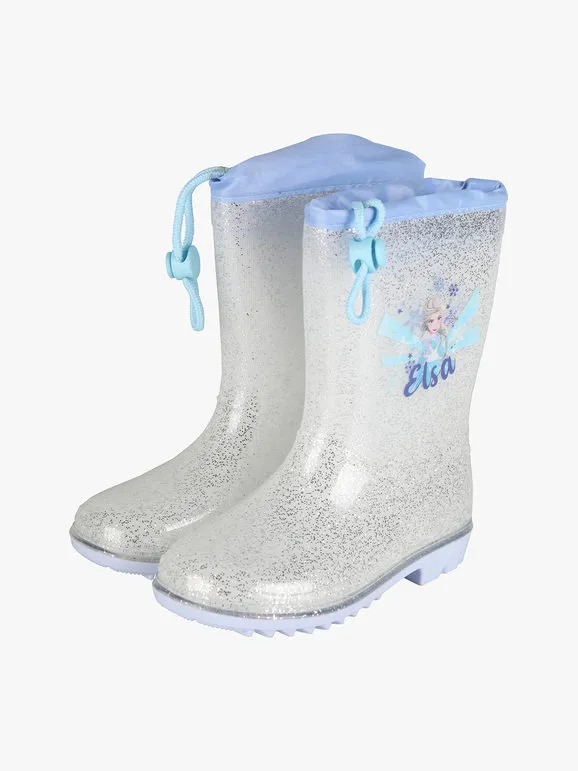 Disney Frozen Botas de lluvia con estampado Elsa para niña.