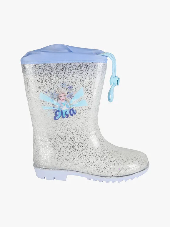 Disney Frozen Botas de lluvia con estampado Elsa para niña.