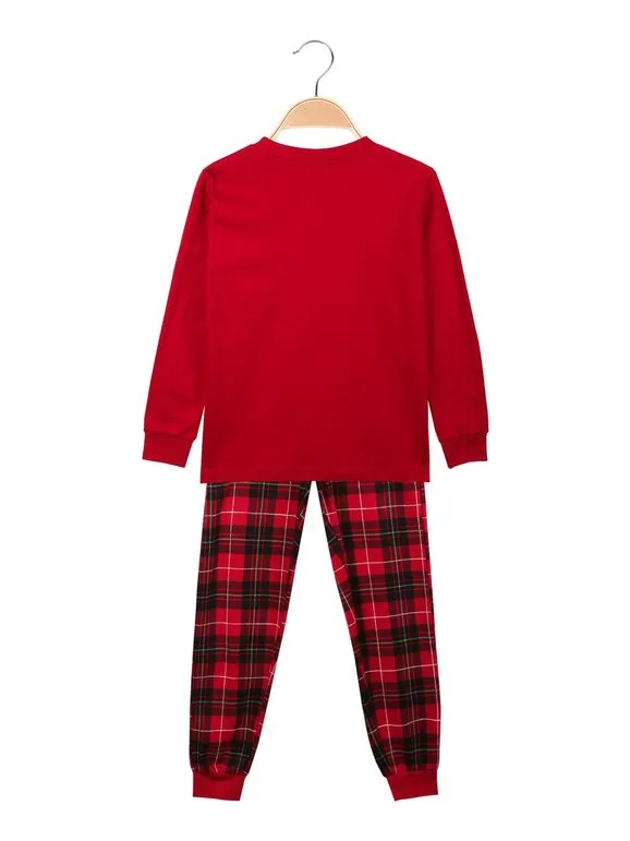 Disney Pijama navideño de algodón calentito para niño
