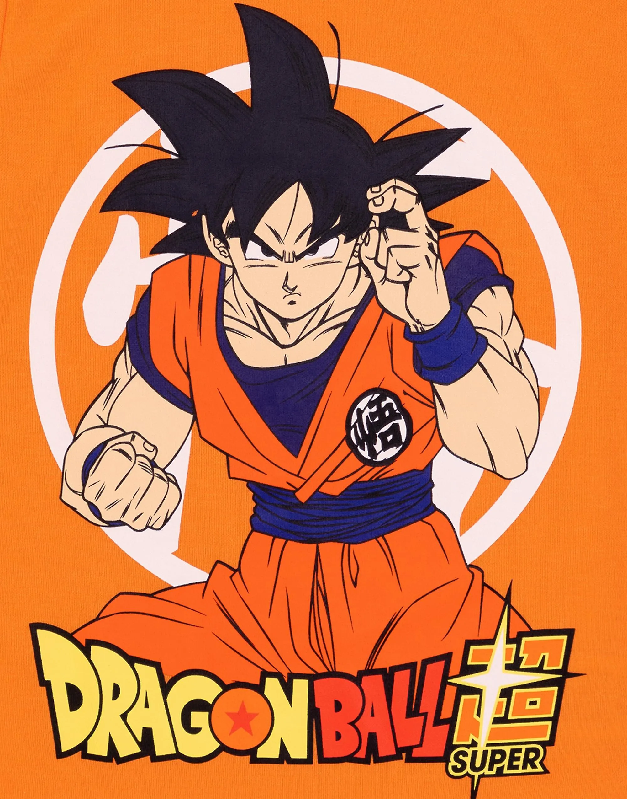 Dragon Ball Z Unisex Niños Manga Corta Pierna Corta Conjunto de Pijama Naranja Goku