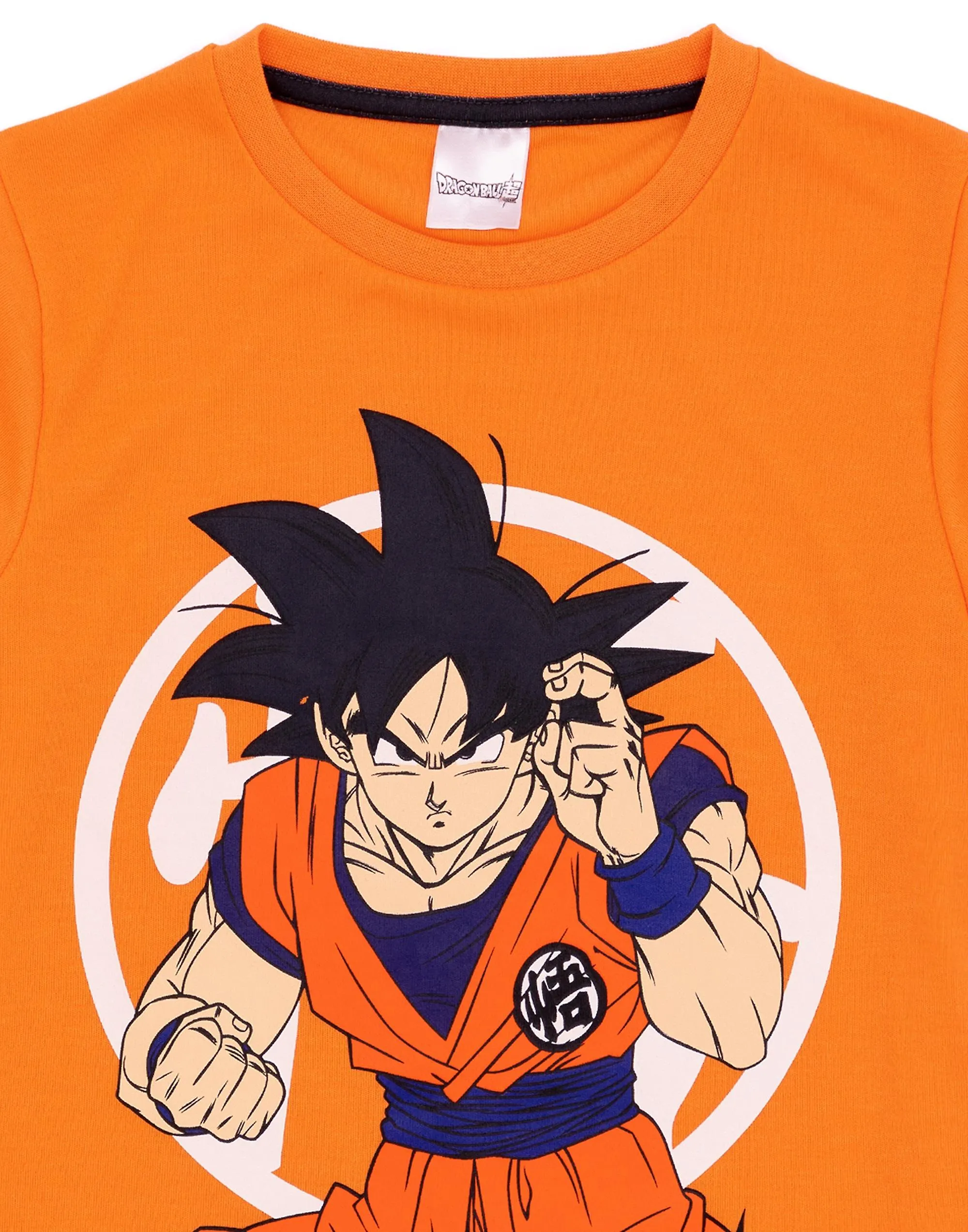 Dragon Ball Z Unisex Niños Manga Corta Pierna Corta Conjunto de Pijama Naranja Goku