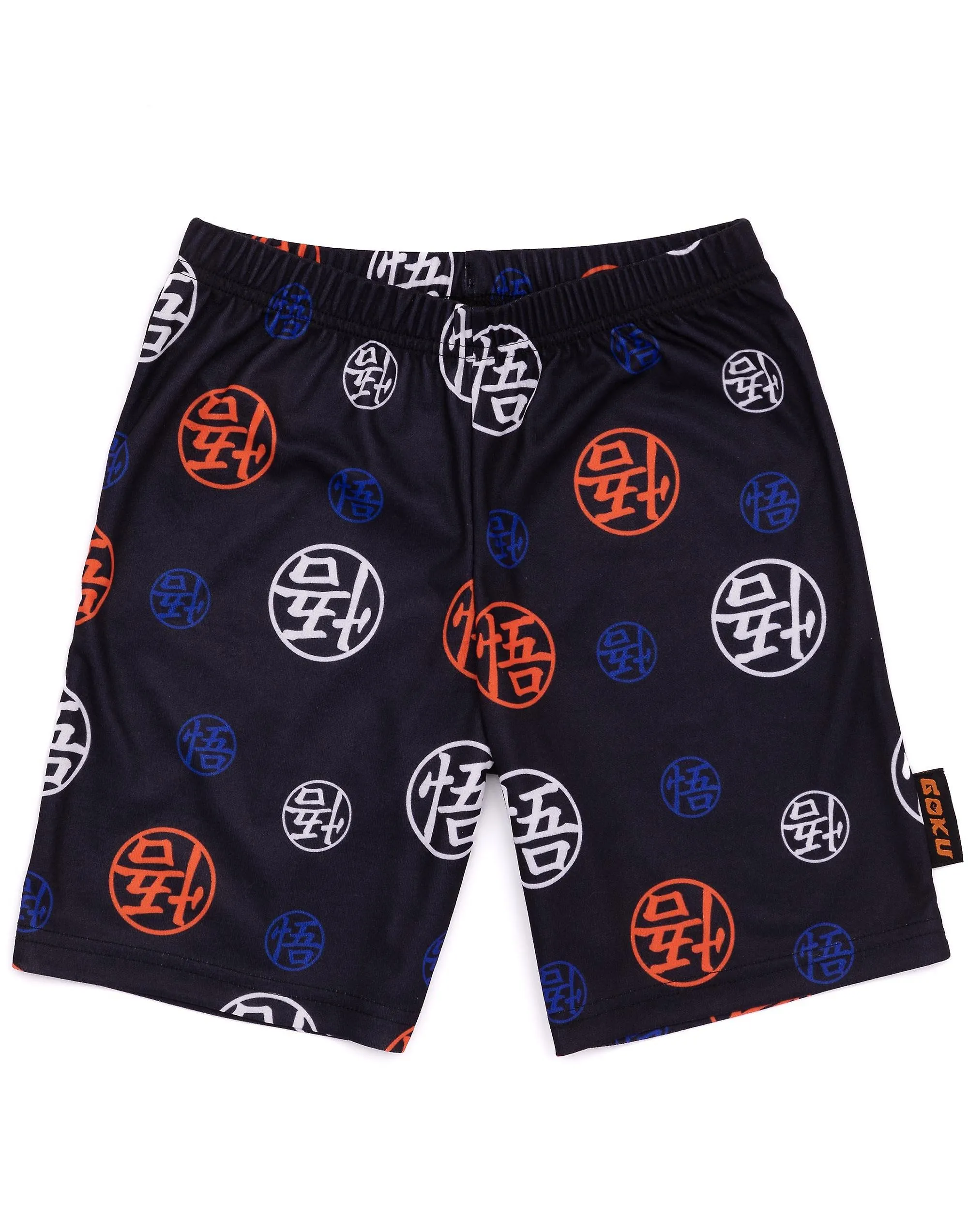 Dragon Ball Z Unisex Niños Manga Corta Pierna Corta Conjunto de Pijama Naranja Goku