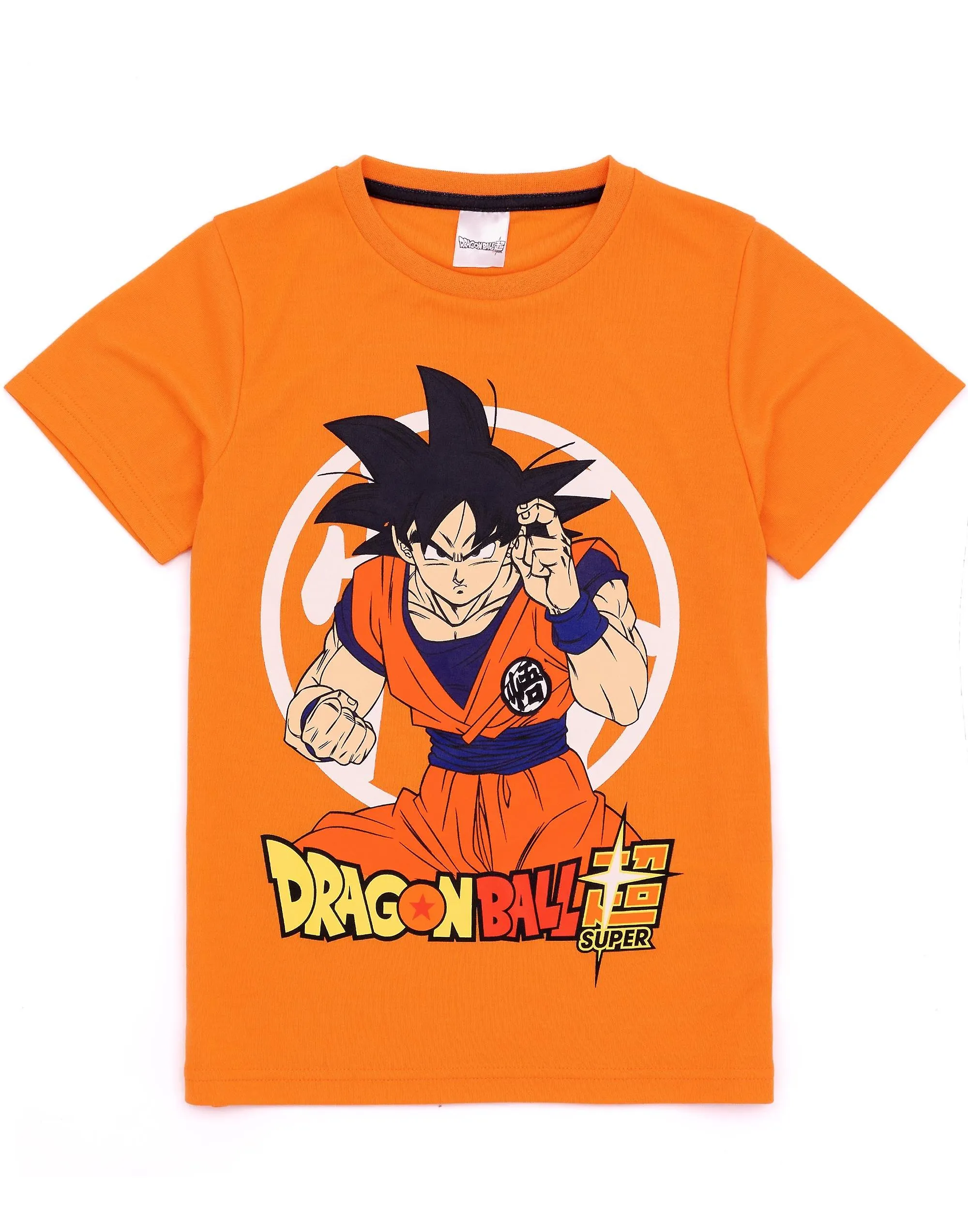 Dragon Ball Z Unisex Niños Manga Corta Pierna Corta Conjunto de Pijama Naranja Goku