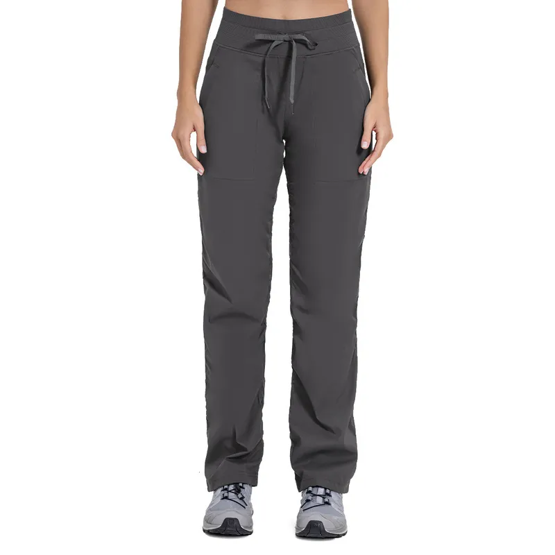 Estudio de baile para mujer Pantraje FOLED TRABAJO Mujeres Mujeres de gimnasio casual Yoga Pantalones de piernas largas con cord