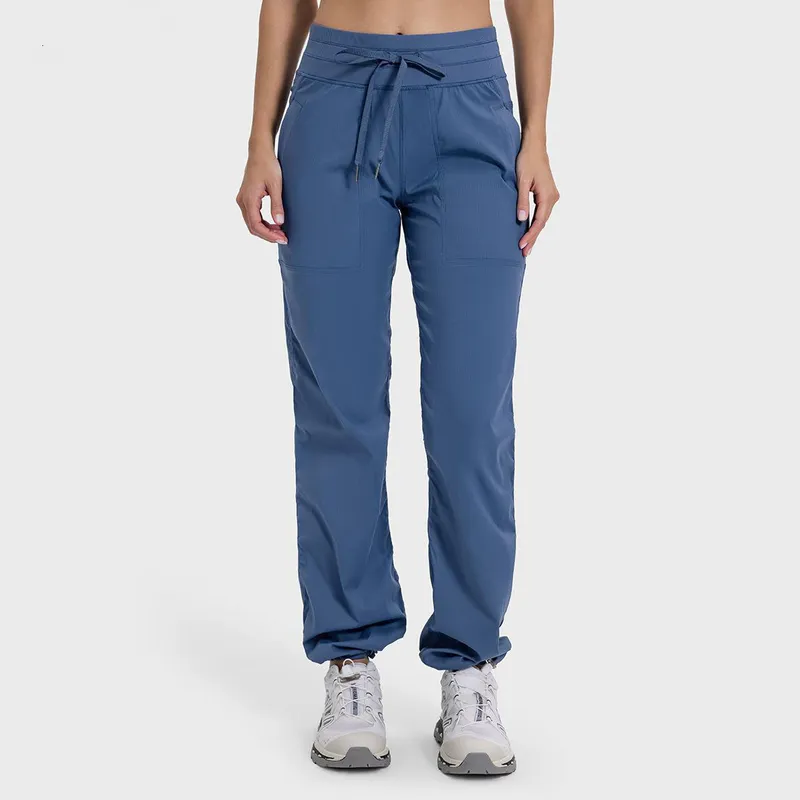 Estudio de baile para mujer Pantraje FOLED TRABAJO Mujeres Mujeres de gimnasio casual Yoga Pantalones de piernas largas con cord